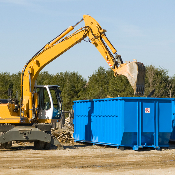 can i request a rental extension for a residential dumpster in Sheffield Alabama